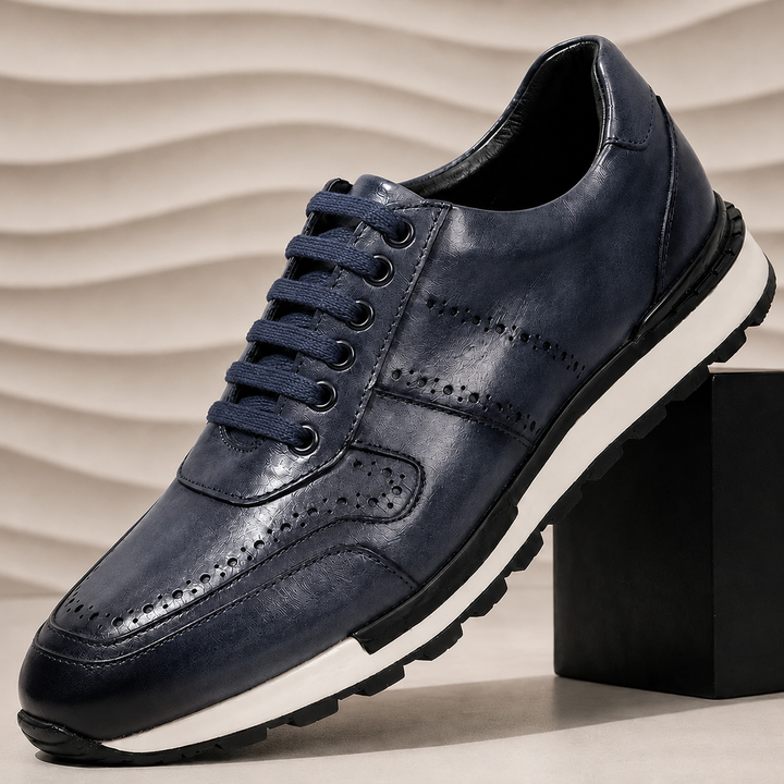 Fabio Cowhide Leather Sneakers