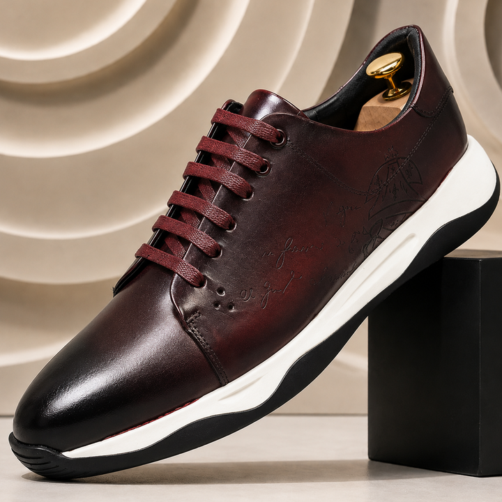 Rovento Cowhide Leather Sneakers
