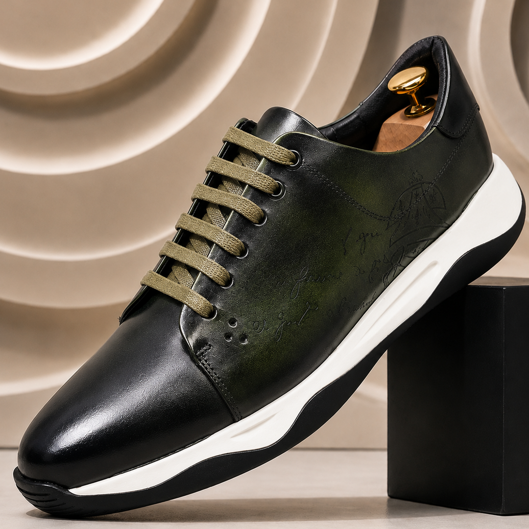 Rovento Cowhide Leather Sneakers