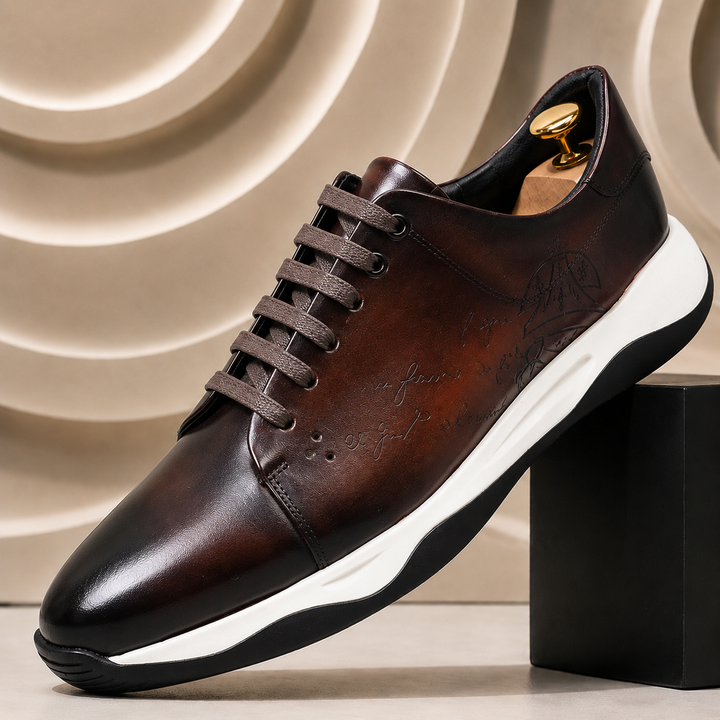 Rovento Cowhide Leather Sneakers