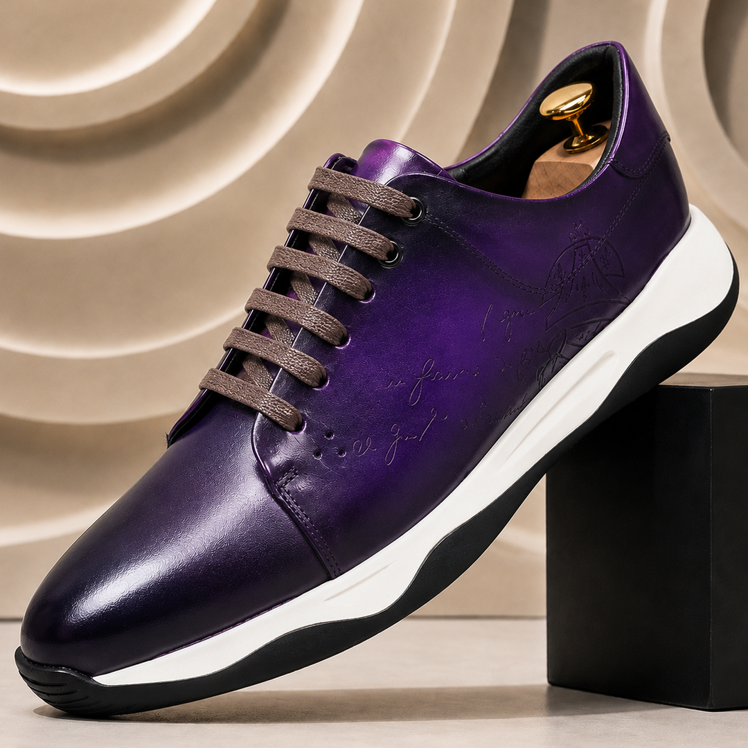 Rovento Cowhide Leather Sneakers