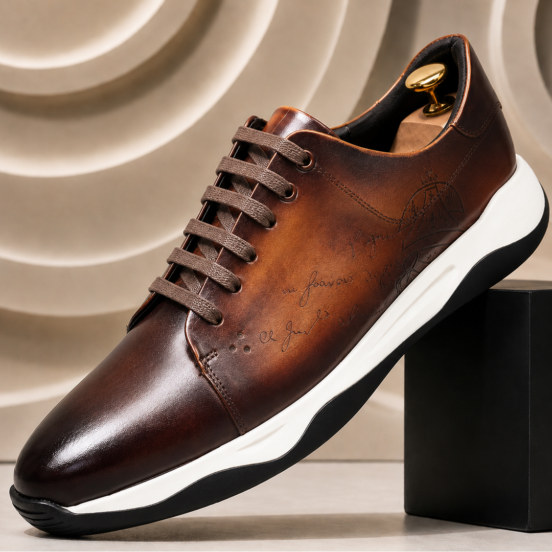 Rovento Cowhide Leather Sneakers