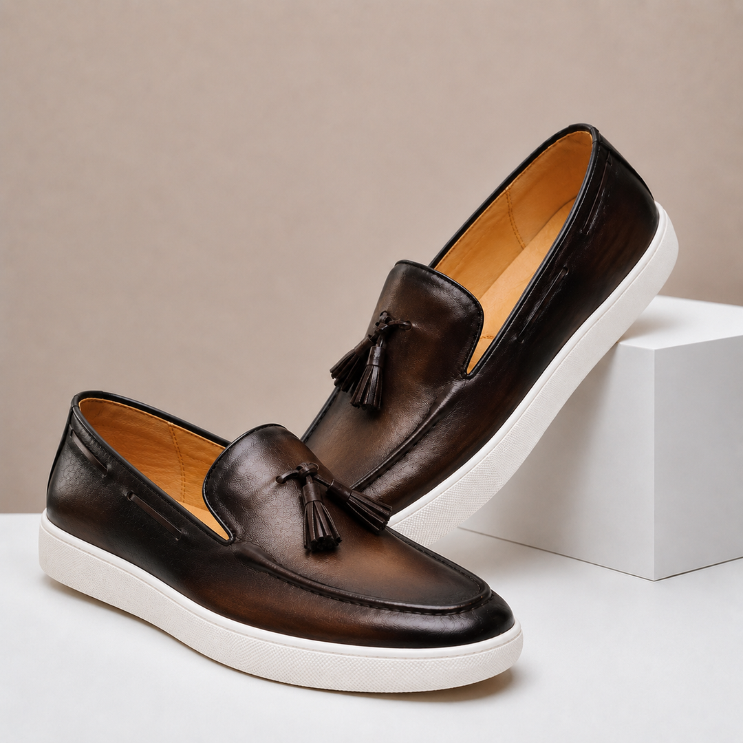 Valenti Cowhide Leather Loafers