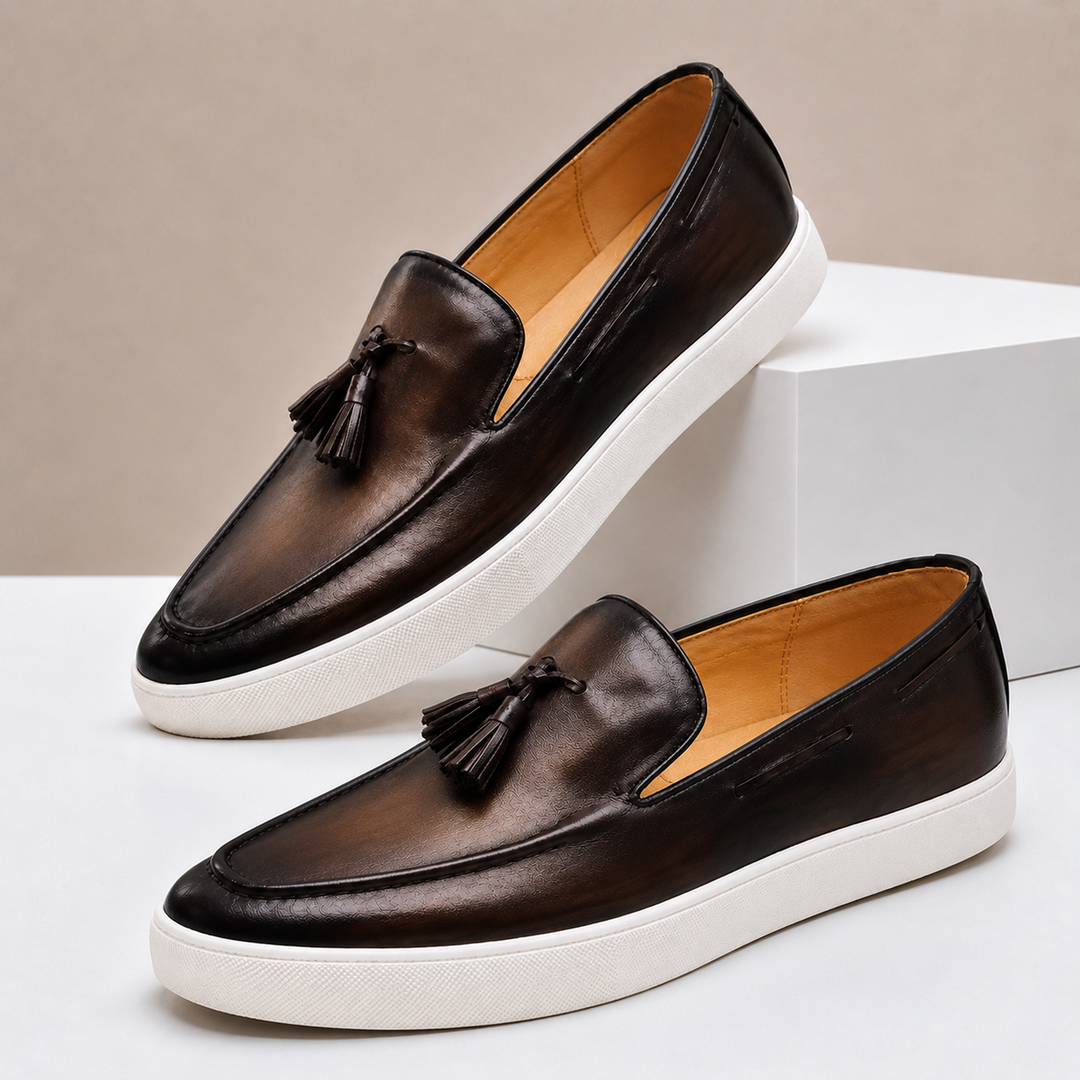 Valenti Cowhide Leather Loafers