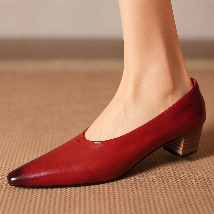 Marcella Genuine Leather Heels