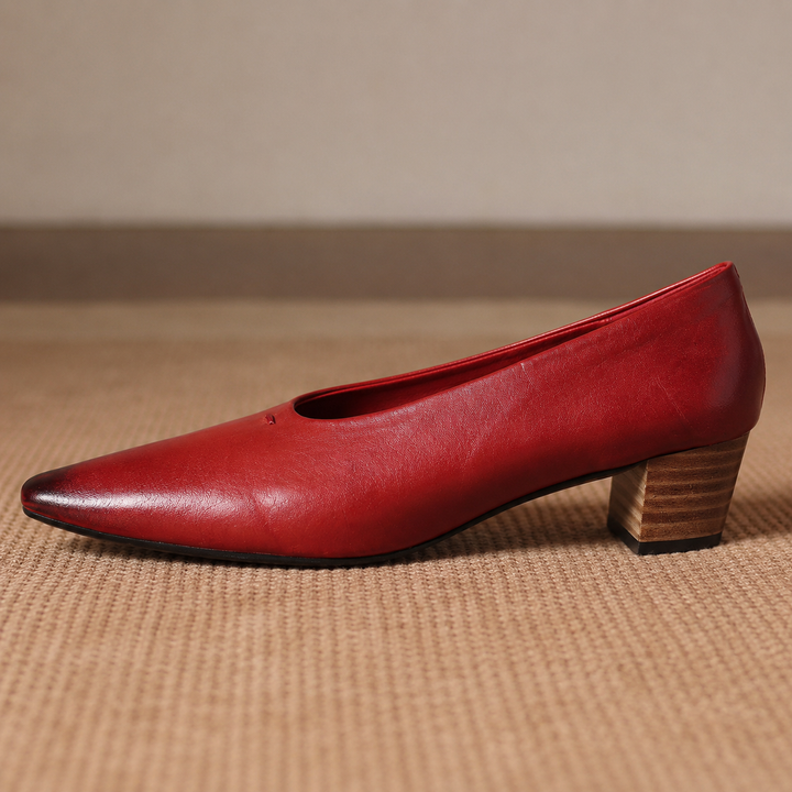 Marcella Genuine Leather Heels