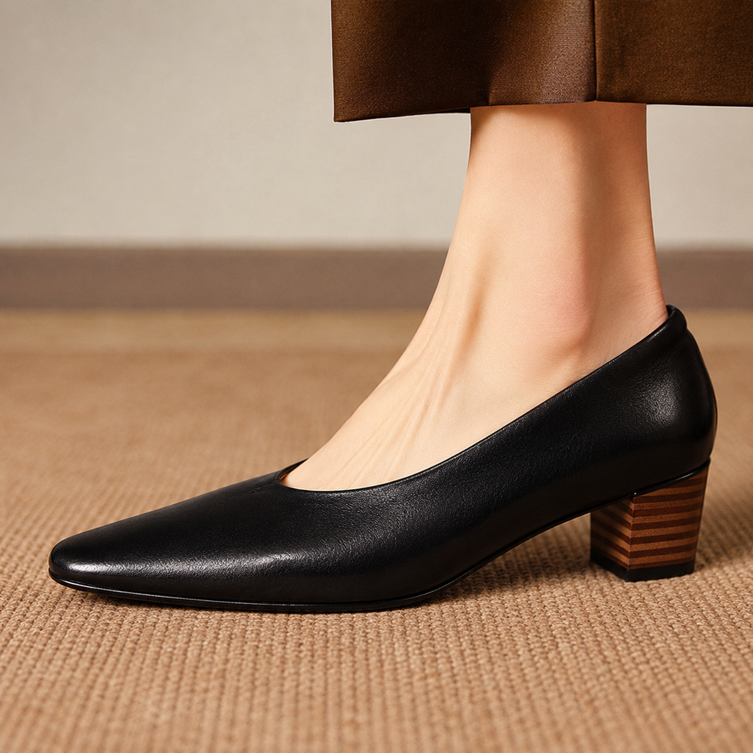 Marcella Genuine Leather Heels