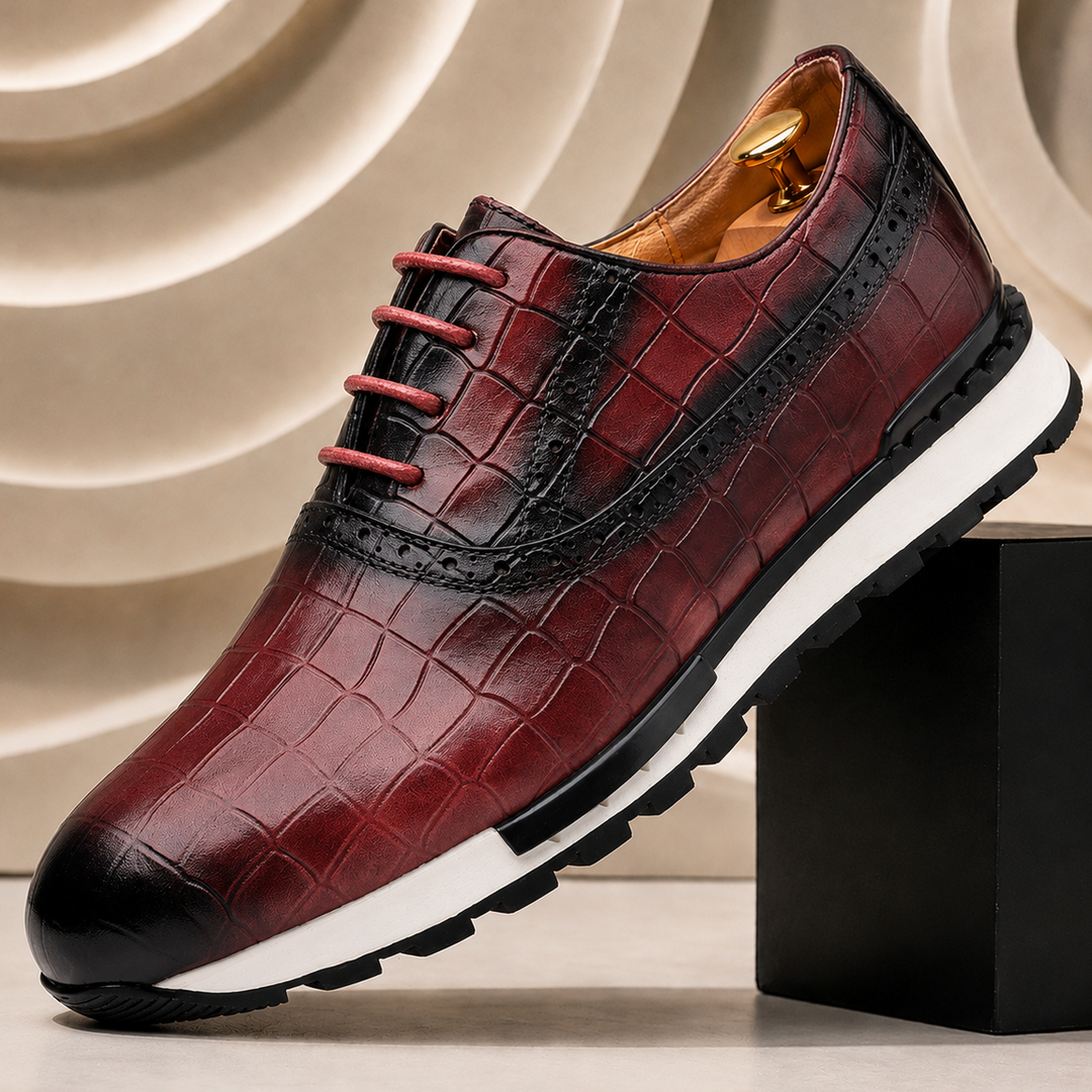 Vallana Cowhide Leather Sneakers