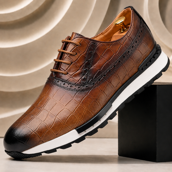 Vallana Cowhide Leather Sneakers