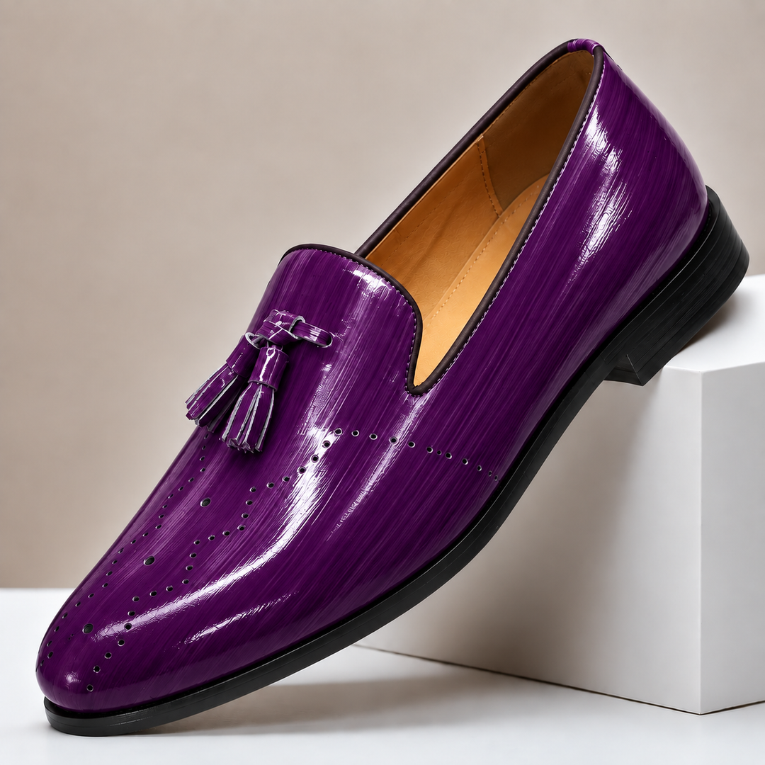 Kalvana Cowhide Leather Loafers