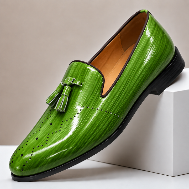 Kalvana Cowhide Leather Loafers
