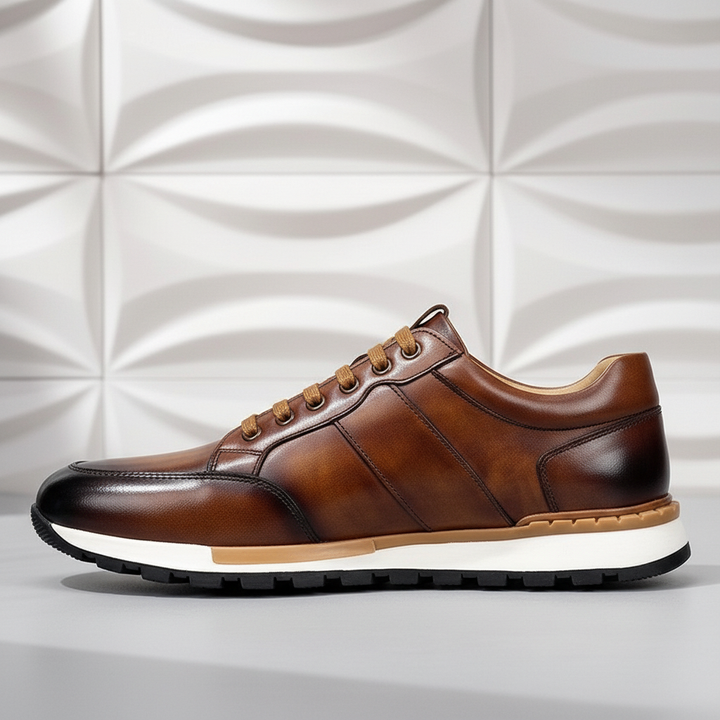 Alonzo Cowhide Leather Sneakers
