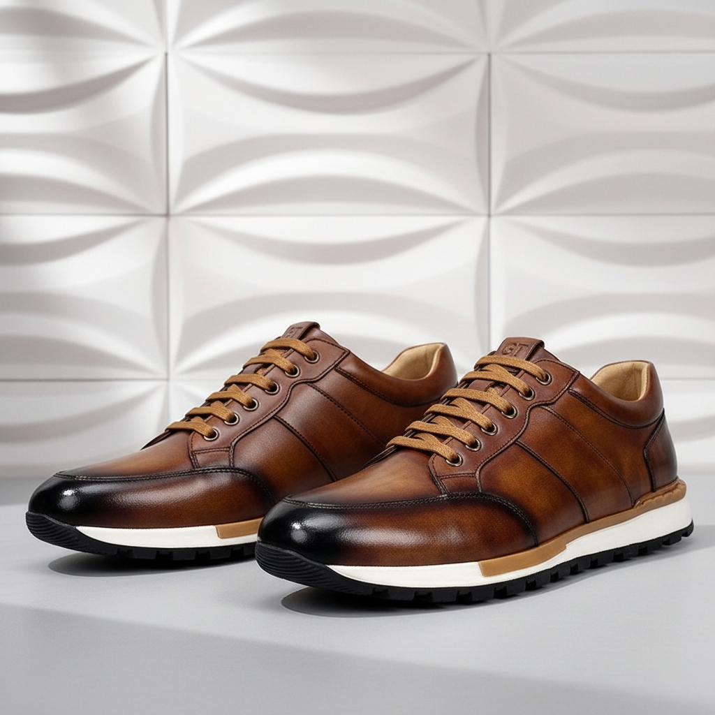Alonzo Cowhide Leather Sneakers