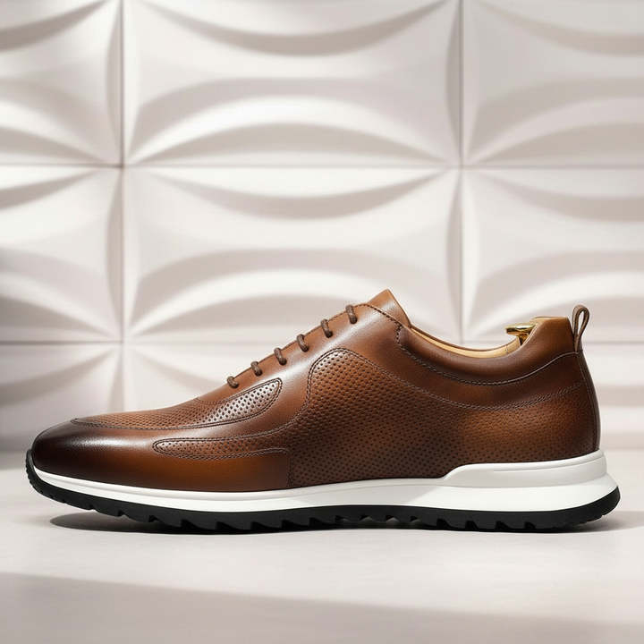 Lussu Cowhide Leather Sneakers