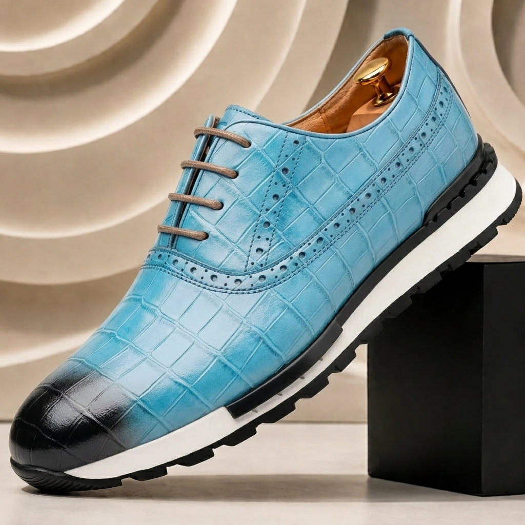Vallana Cowhide Leather Sneakers