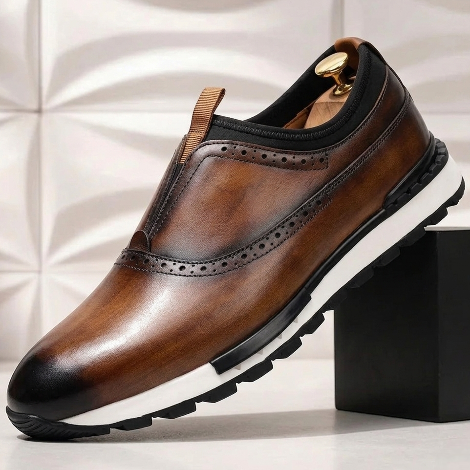 Vantoris Cowhide Leather Sneakers