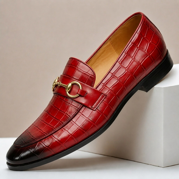 Gaspari Cowhide Leather Loafers