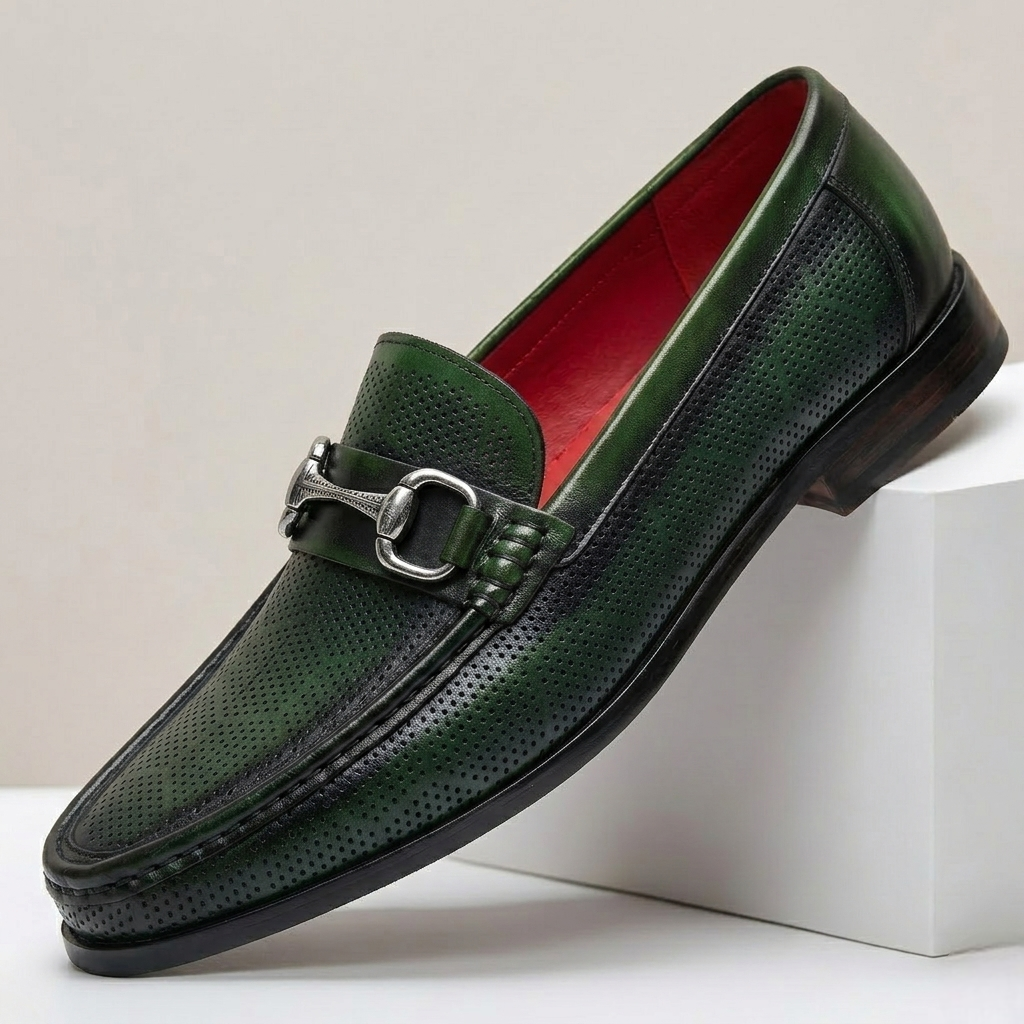 Torvani Cowhide Leather Loafers