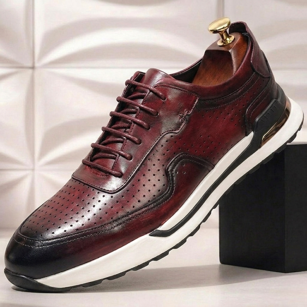 Valencia Cowhide Leather Sneakers