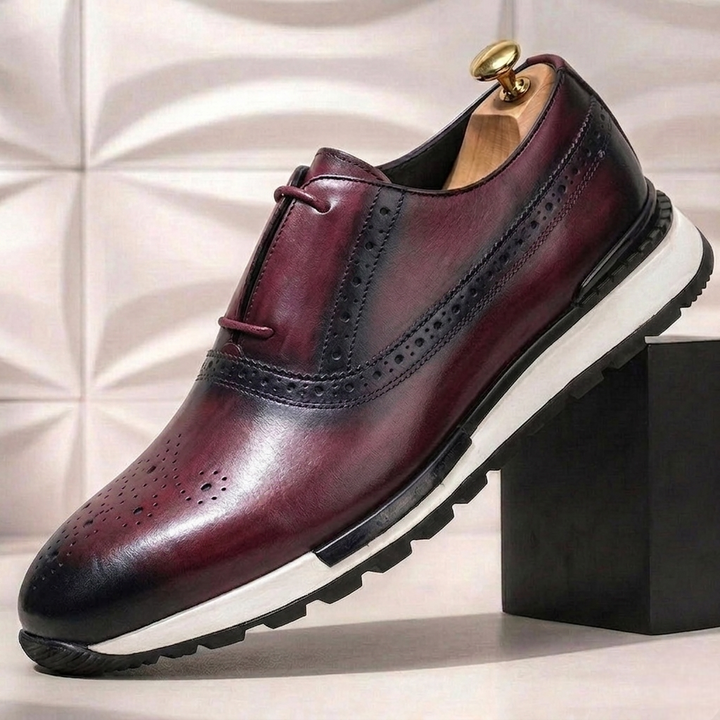 Luciano Cowhide Leather Sneakers
