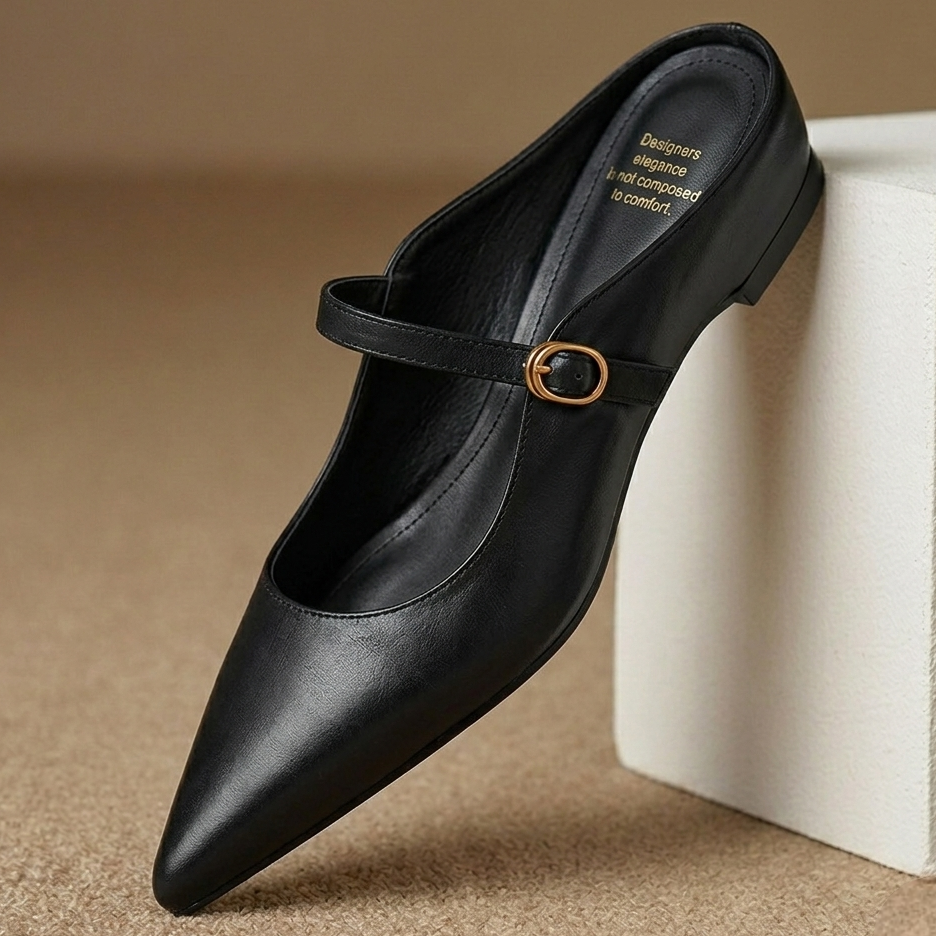 Liora Genuine Leather Mules