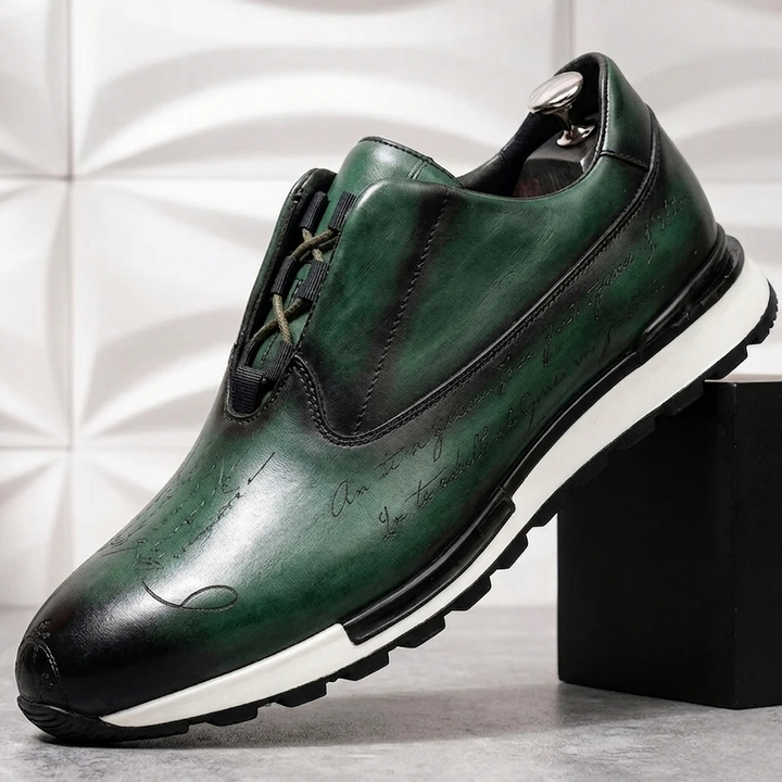Eliano Cowhide Leather Sneakers