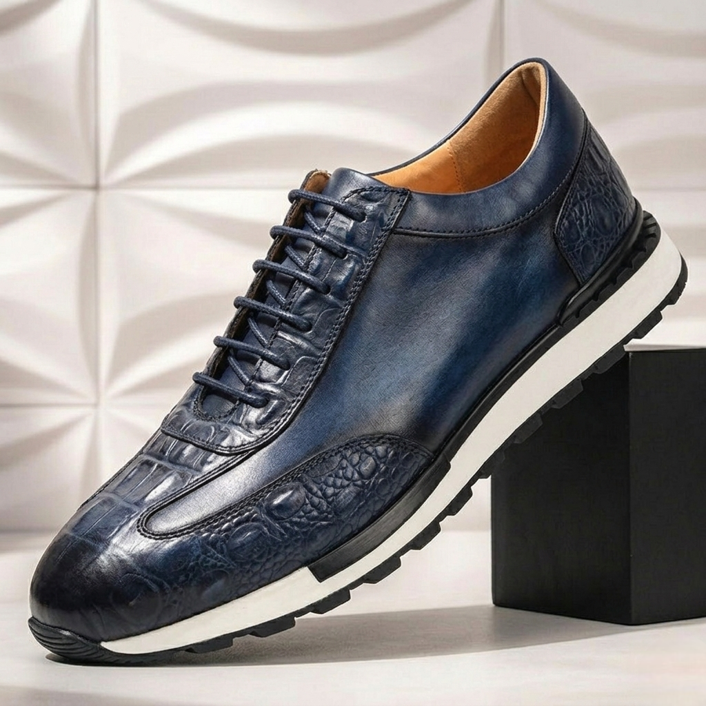 Stellato Cowhide Leather Sneakers