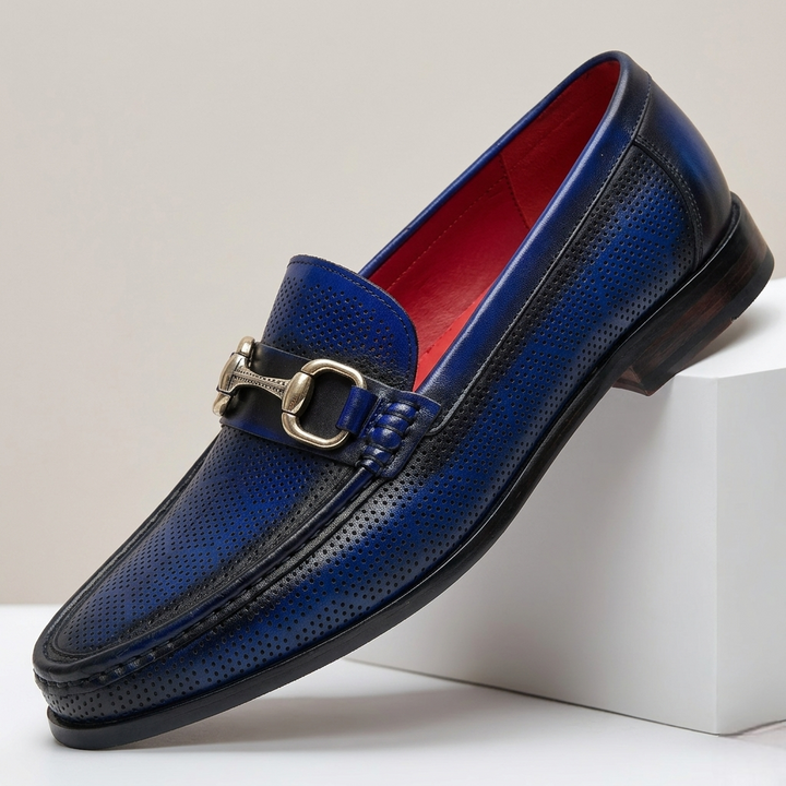 Torvani Cowhide Leather Loafers