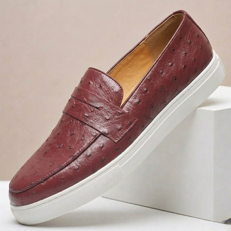 Castivio Cowhide Leather Loafers