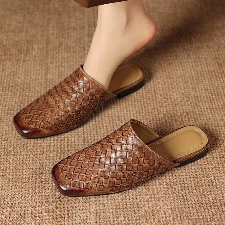 Varelina Genuine Leather Mules