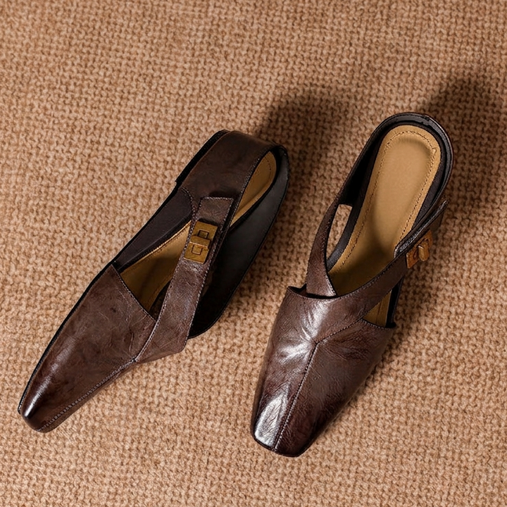 Ravessia Genuine Leather Mules