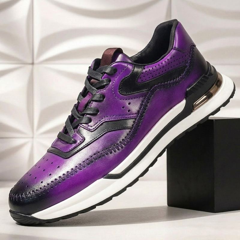 Loretto Cowhide Leather Sneakers