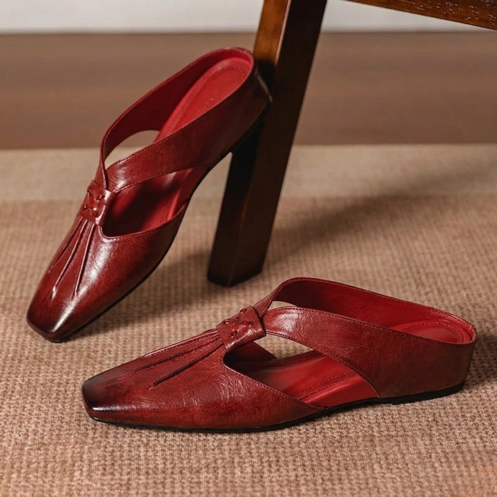 Lola Genuine Leather Mules