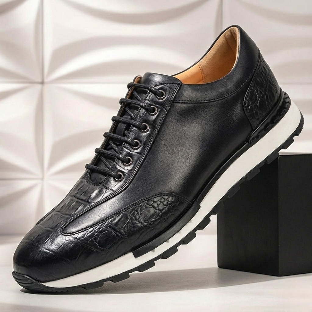 Stellato Cowhide Leather Sneakers
