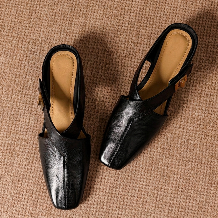 Ravessia Genuine Leather Mules