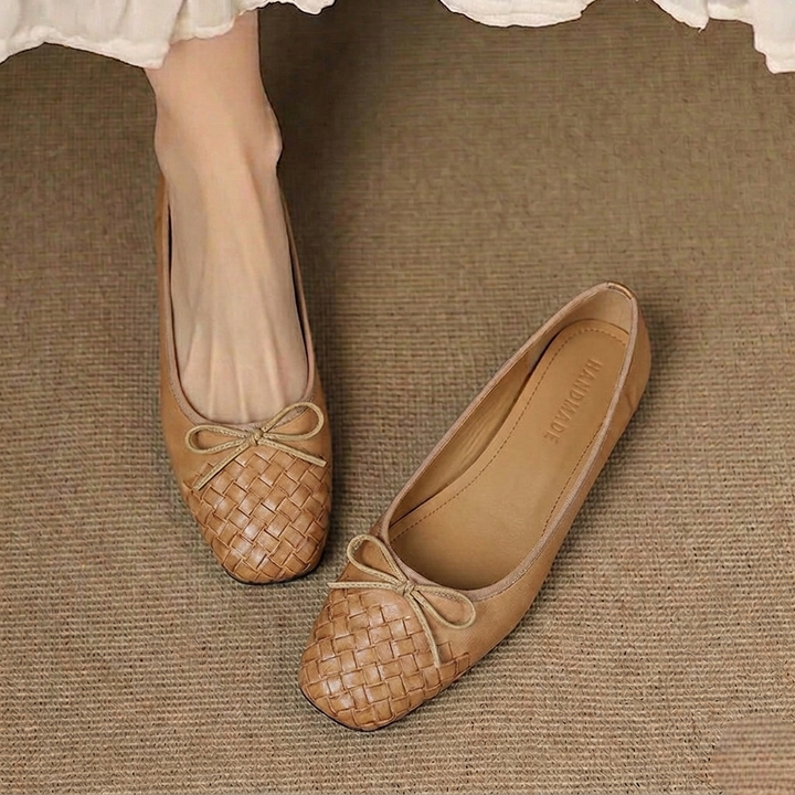 Vara Genuine Leather Flats