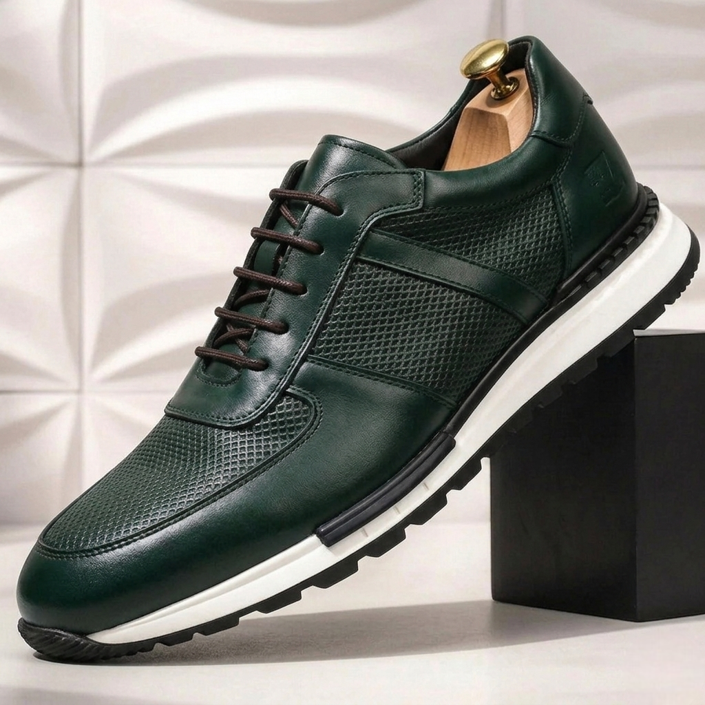 Marcelli Cowhide Leather Sneakers