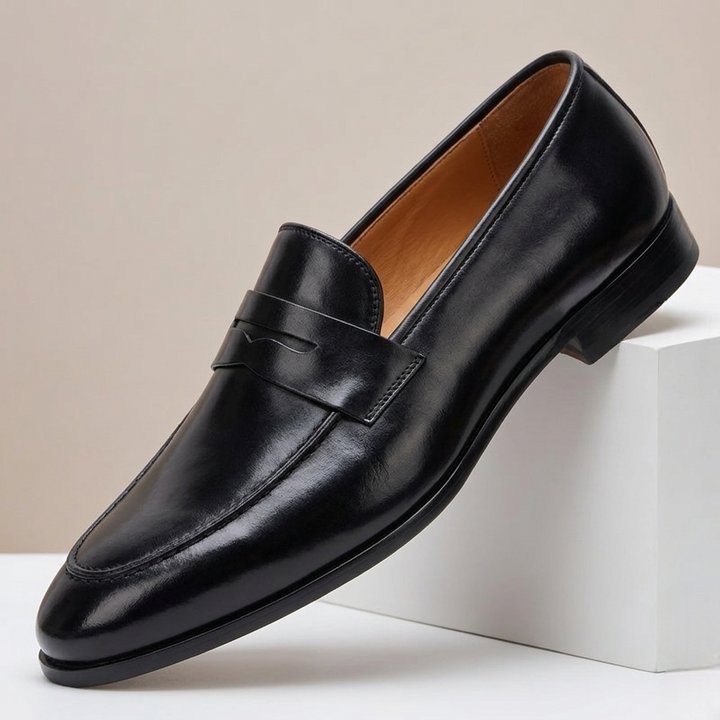 Bellarno Cowhide Leather Loafers