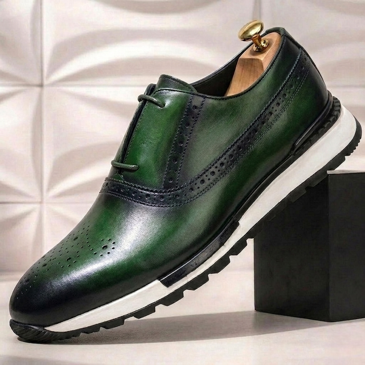 Luciano Cowhide Leather Sneakers
