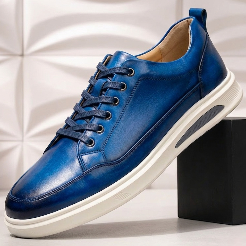 Orvian Cowhide Leather Sneakers