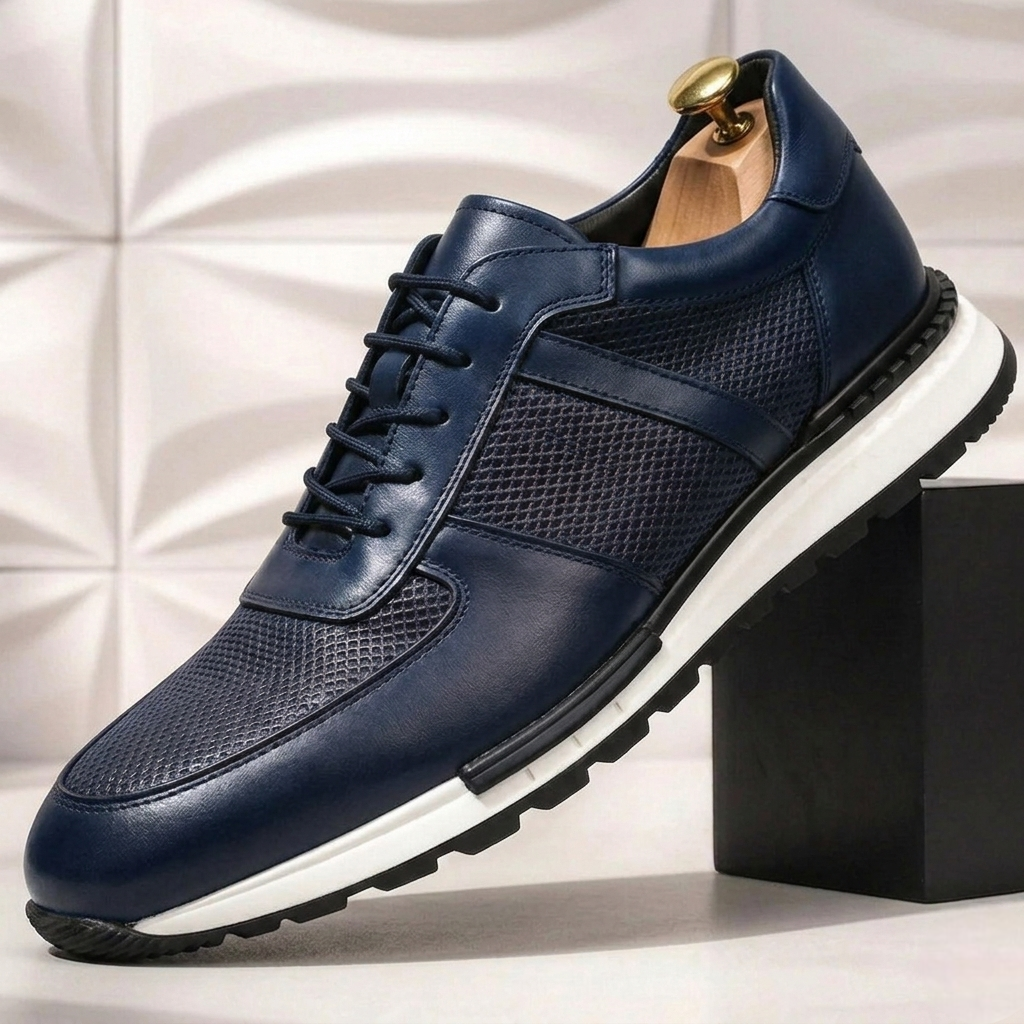 Marcelli Cowhide Leather Sneakers