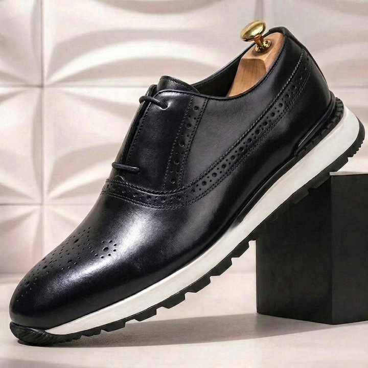 Luciano Cowhide Leather Sneakers