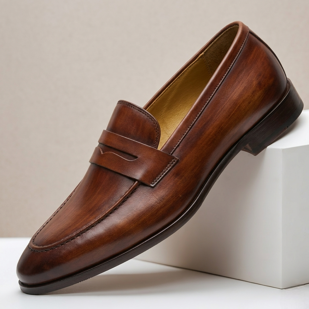 Bellarno Cowhide Leather Loafers