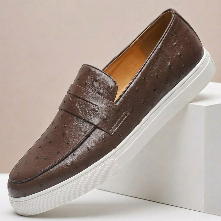 Castivio Cowhide Leather Loafers