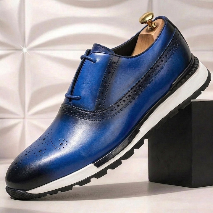 Luciano Cowhide Leather Sneakers