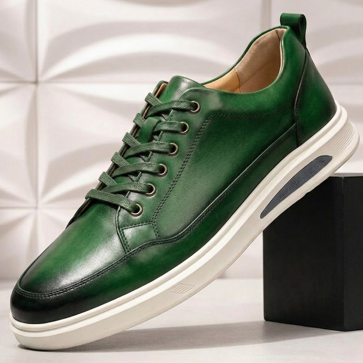Orvian Cowhide Leather Sneakers