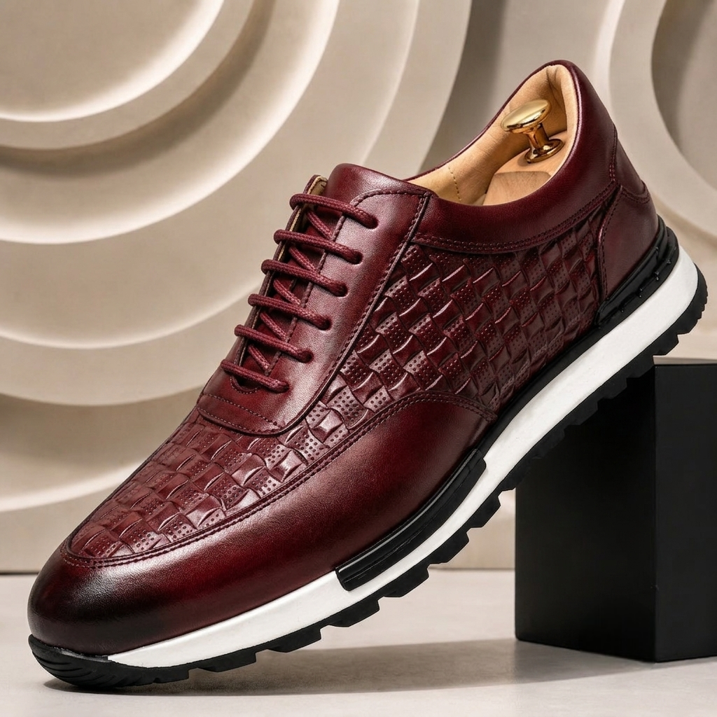 Rossi Cowhide Leather Sneakers