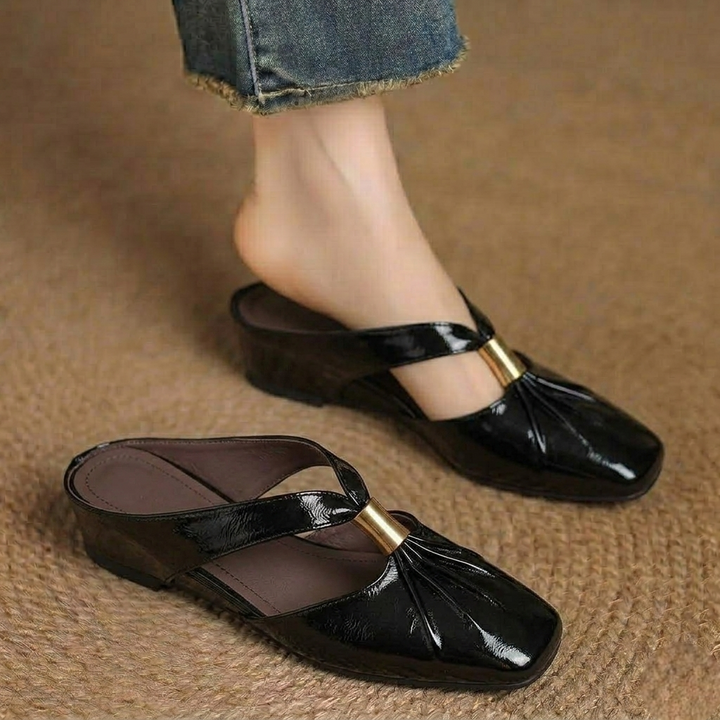 Almafi Genuine Leather Mules