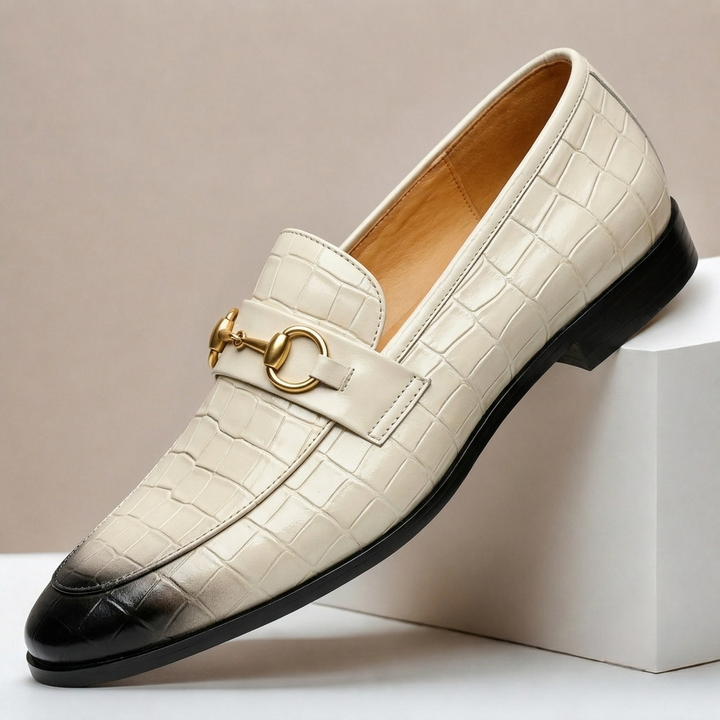 Gaspari Cowhide Leather Loafers