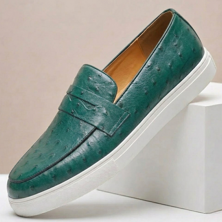 Castivio Cowhide Leather Loafers
